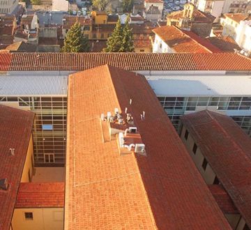 Vista aerea del complesso